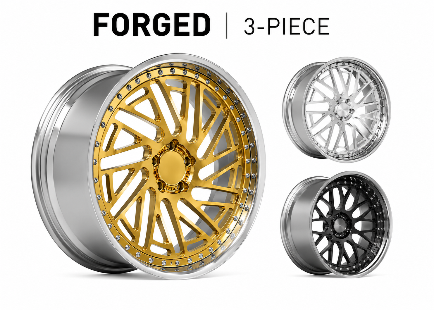 Forged 3-Piece wheels